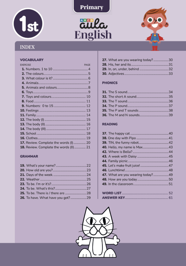 Cuaderno Aula English 1º de Primaria + App - Imagen 2
