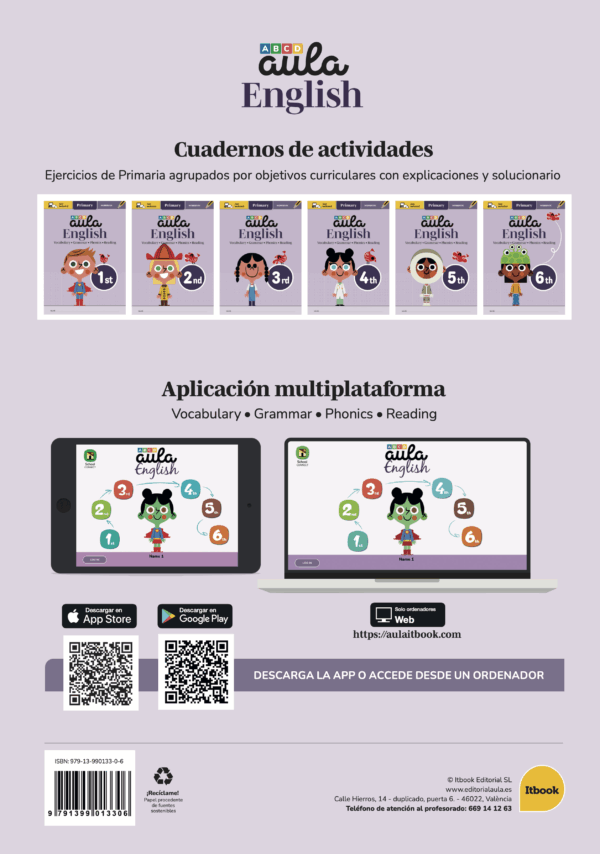 Cuaderno Aula English 2º de Primaria + App - Imagen 8