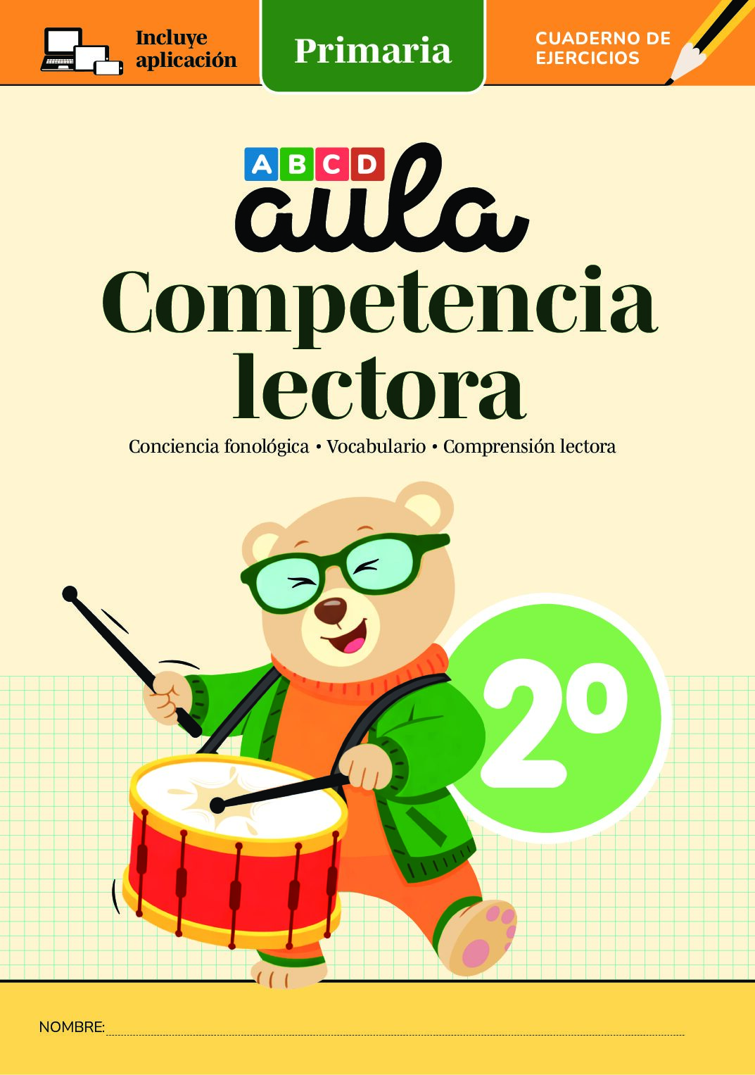 Cuaderno Aula C. Lectora 2º de Primaria + App
