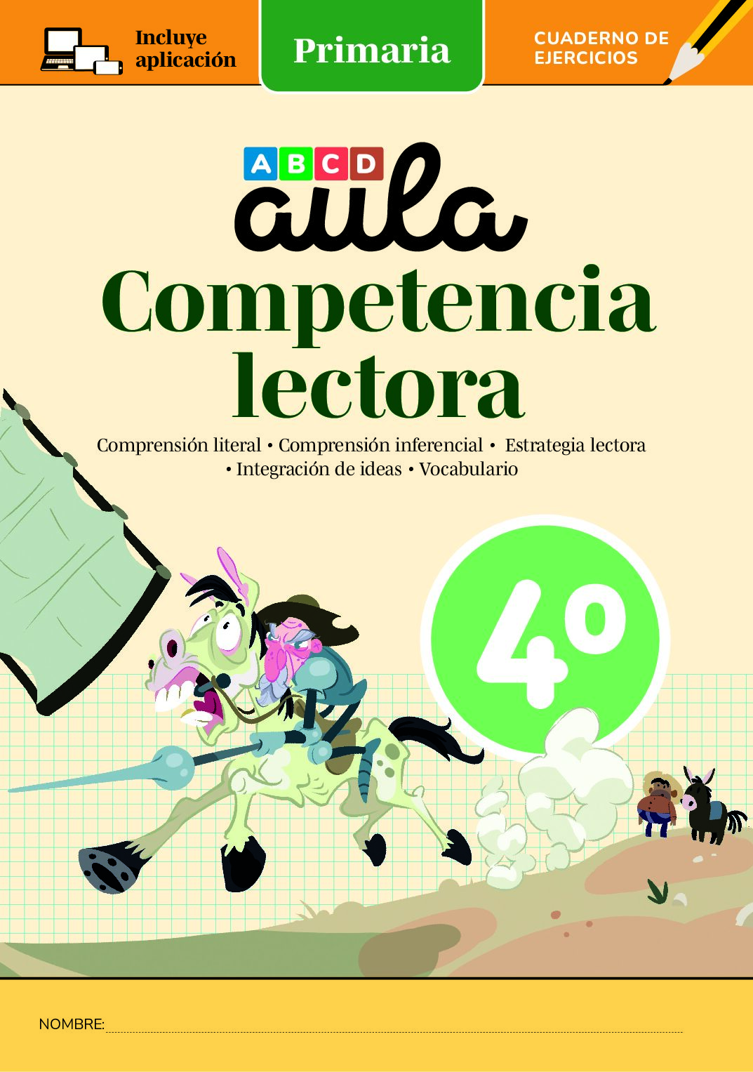 Cuaderno Aula C. Lectora 4º de Primaria + App