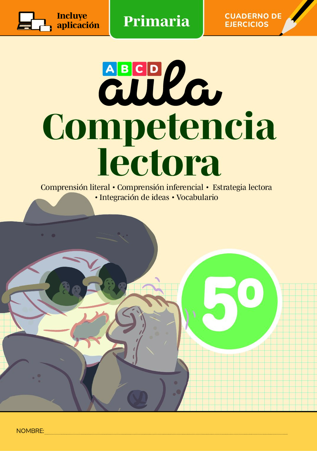 Cuaderno Aula C. Lectora 5º de Primaria + App