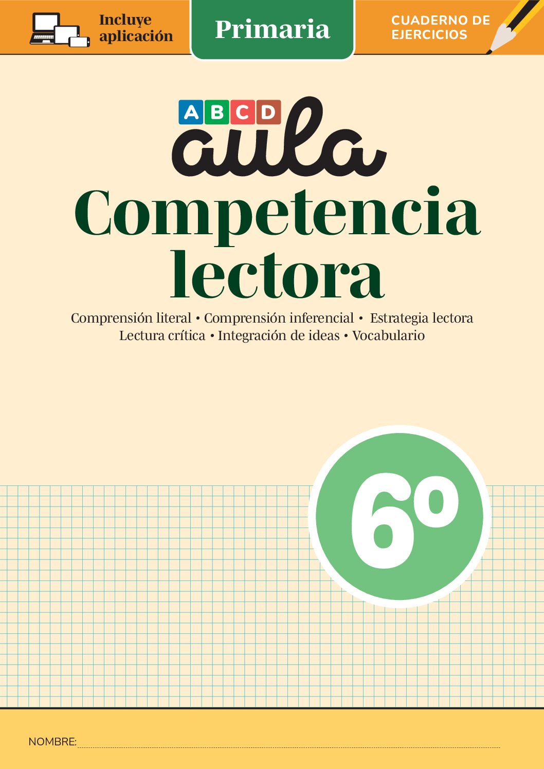 Cuaderno Aula C. Lectora 6º de Primaria + App