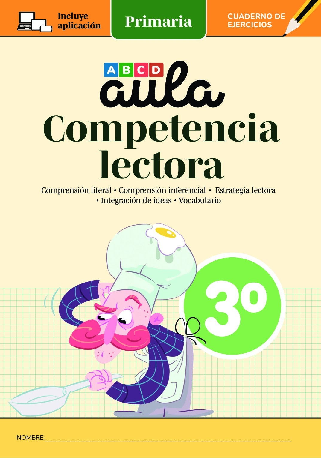 Cuaderno Aula C. Lectora 3º de Primaria + App